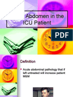 Acute Abdomen in The ICU Patient