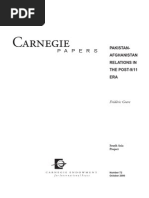 Pakistan -Afghanistan Relations in the Post 9-11 Era
