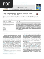 Design Strategies of Metal Free-Organic Sensitizers for Dye Sensitized Solar Cells- Role of Donor and Acceptor Monomers-Org Electron-2014