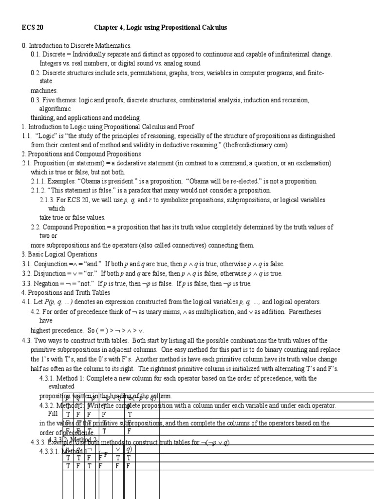 Tautologies in Propositional Logic | PDF | Logic | Metalogic