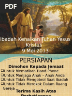 Kebaktian Kenaikan Tuhan Yesus Kristus