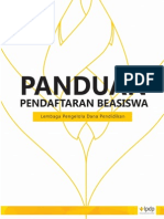 Buku Panduan Pendaftaran Beasiswa LPDP