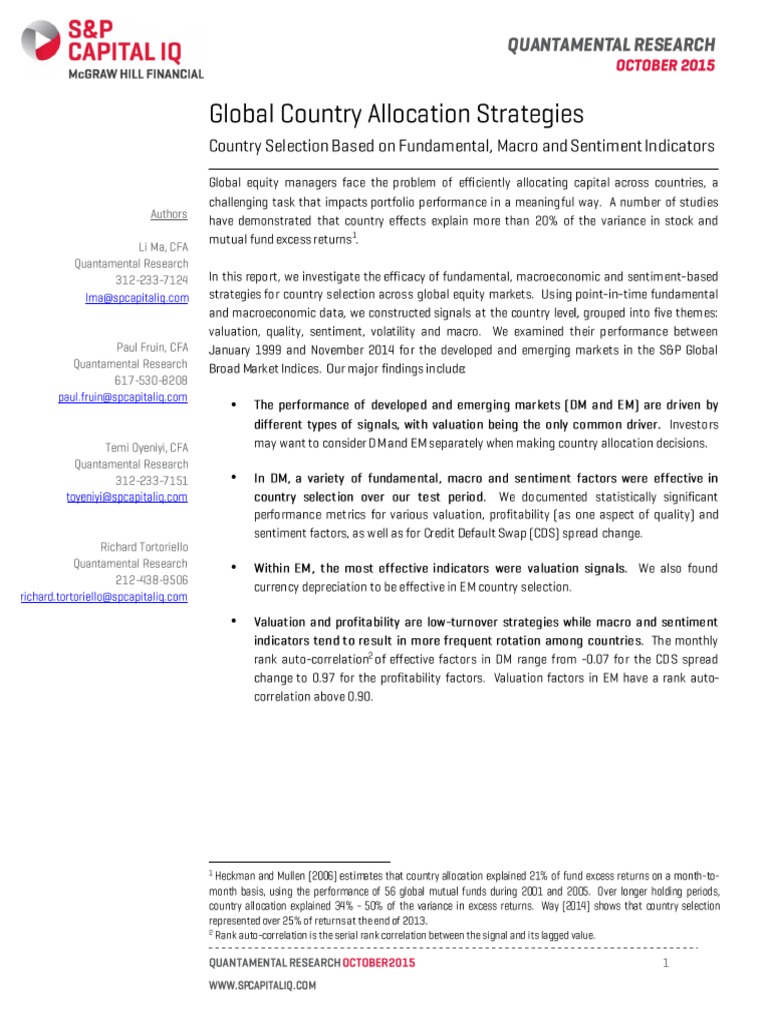 Global Countries Cap IQ | PDF