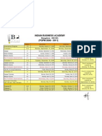 Academic Calender PGPM 2009-11 - 1st Year1