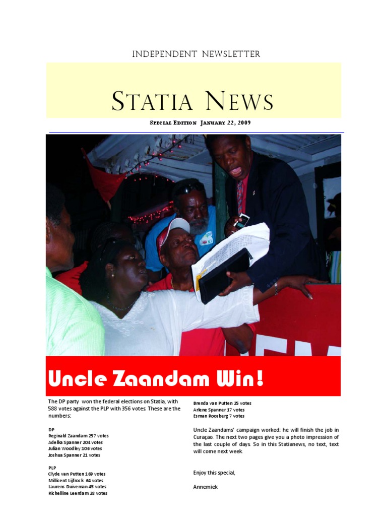 Statia News No. 21 | PDF
