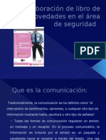 Elaboración de Libro de Novedades en El Area Seguridad