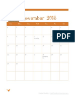 November 2015 - Free Printable Calendar
