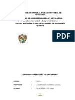 Tension Superficial y Capilaridad - Fisica I