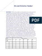 Probability and Statistics Handout