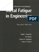 Metal Fatigue in Engineering Solutions Manual by Stephens