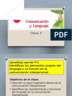 Comunicación y Lenguaje - Clase 3
