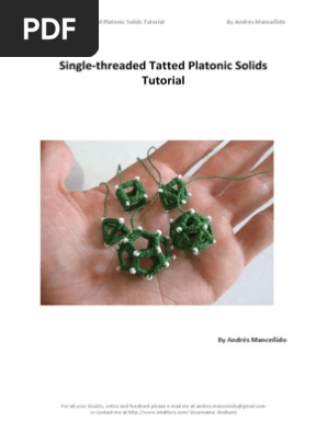 Single-threaded Tatted Platonic Solids Tutorial