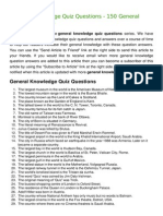 General Knowledge Quiz Questions - 150 General.pdf