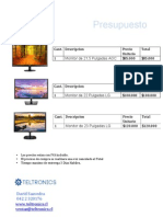 Presupuesto Monitor