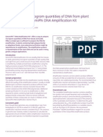 Generation of Microgram Quantities of DNA From Plant Samples With GenomiPhi DNA Amplification Kit (From Discovery Matters, July 2005)