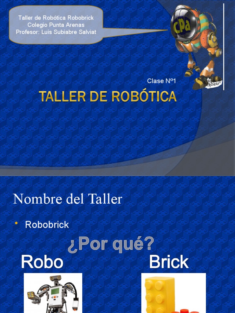 Taller de Robótica para Niños: Robobrick | PDF | Robot | Robótica
