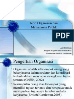 organisasi dan pengantar management