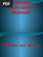 Grammar Translation Method