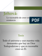 Jehová: Lo Razonable de Su Existencia