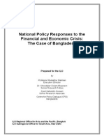 National Policy Responses To The Financial and Economic Crisis: The Case of Bangladesh