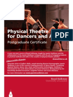 Postgraduate Certificate in Physical Theatre For Dancers and Actors