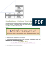 Surah Solat Tarawih Lapan Rakaat