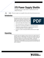 NI PXIe-1075 Power Supply Shuttle