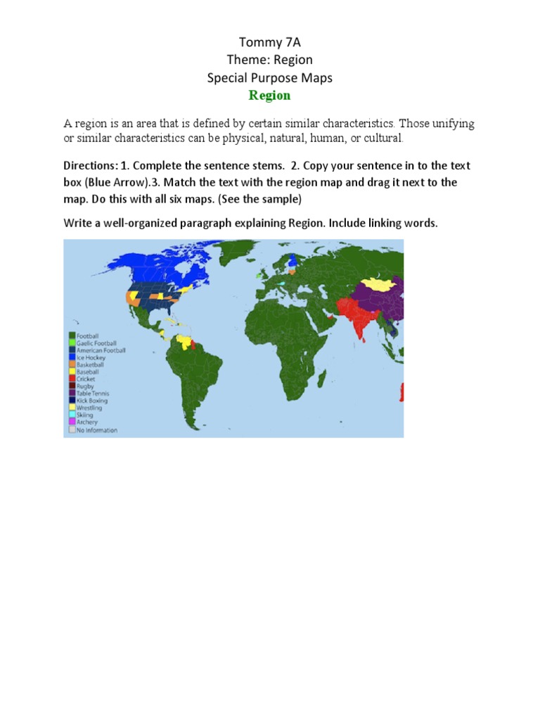 Special Purpose Maps of Regions | PDF