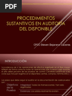 Audit Del auditoria del disponibleDisponible