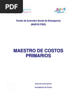 Download Gua No 10 - Catlogo de Costos Unitarios Primarios by Julio Cesar Rodriguez SN287978546 doc pdf