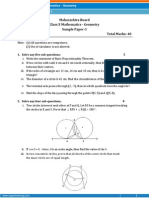 Maharashtra-Mathematics Geometry Sample Paper-1-Class 10 Question Paper