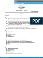 ICSE-Biology Sample Paper-1-SOLUTION-Class 10 Question Paper