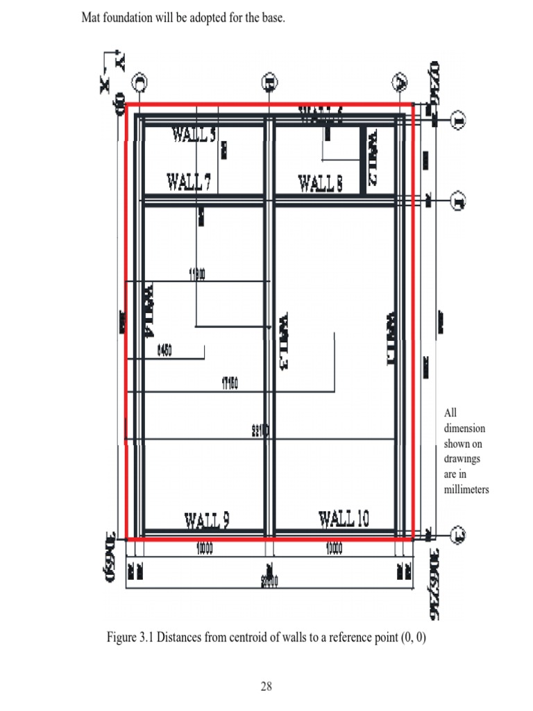 Wall Geometry and Centroid Calculations | PDF | Teaching Methods ...