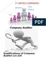Audit of Limited Companies
