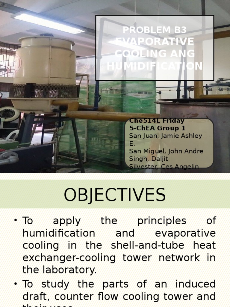 Prelab Report - Cooling Tower Experiment | Engineering Thermodynamics ...