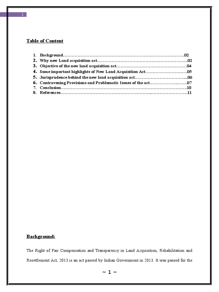 New Land Acquisition Act 2013 Overview | PDF | Eminent Domain | Property