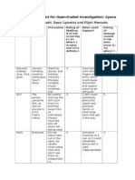 By Abdul Bhatti, Dean Lipowicz and Elijah Mercado.: Risk Assessment For Open-Ended Investigation: Space