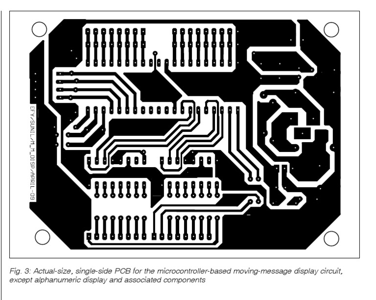 PCB Layout for Message Display Circuit | PDF