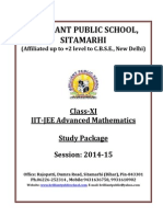  XI Mathematics IIT JEE Advanced Study Package 2014 15
