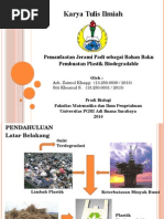 Download Pemanfaatan Jerami Padi sebagai Bahan Baku Pembuatan Plastik Biodegradable by Haqqi SN288000072 doc pdf