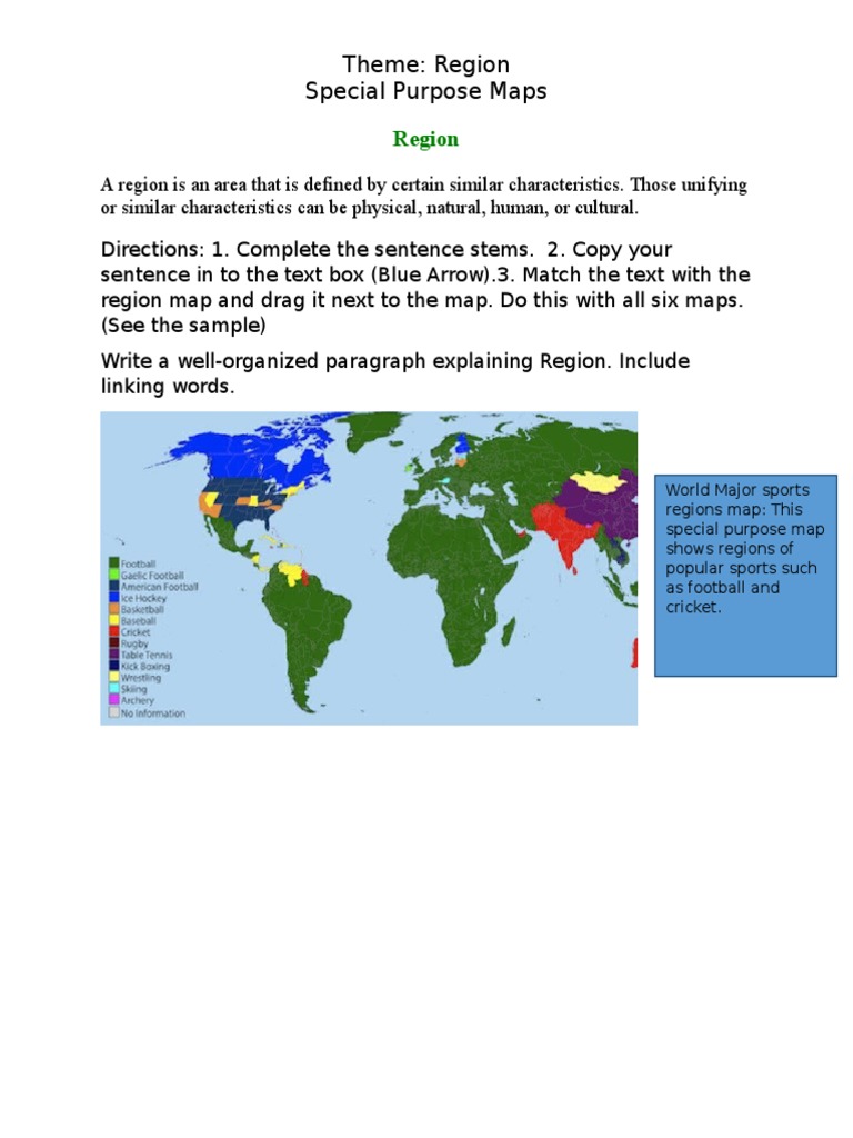 Regions Activity | PDF