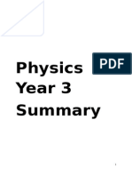 Physics Year 3