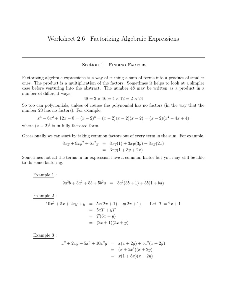 Algebraic Expression