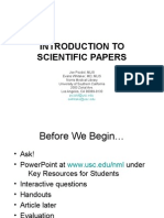 Introduction To Scientific Papers