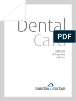 Dental implant card