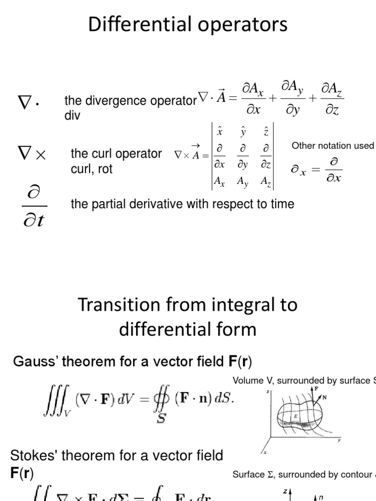 Differential Operators: A A A A X y Z | PDF