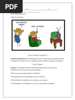 VARIAÇÃO LINGUISTICA