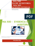 Nia 500 - Evidencia de Auditoria