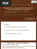Trabalhar Com Grupos de Diferentes Idades No JI e No 1 CEB