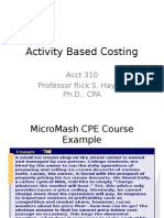 Activity Based Costing